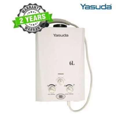 Yasuda YS6N Gas Geyser 6L - White